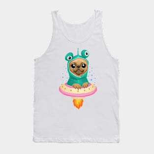 Pug Alien Tank Top